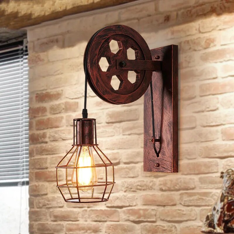 MidCentury – Candeeiro de parede retro com aspeto vintage