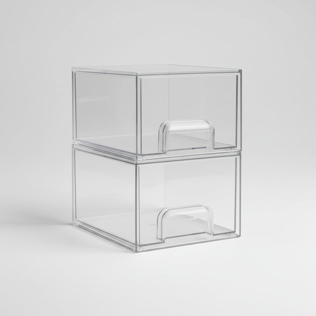 Transparante Lade Organizer Sieraden Cosmetica Stapelbare Opbergdozen