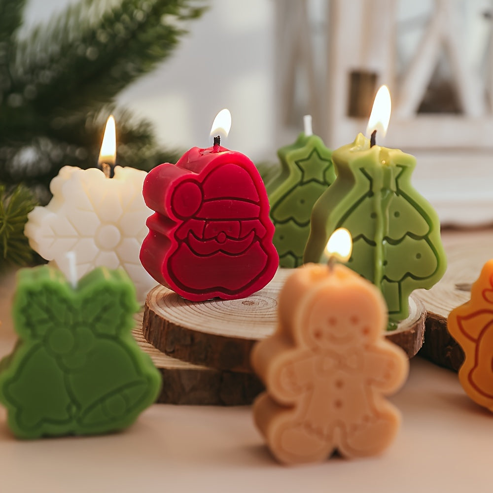 AromaGift - Set di 4 Candele Aromaterapia a Tema Natalizio