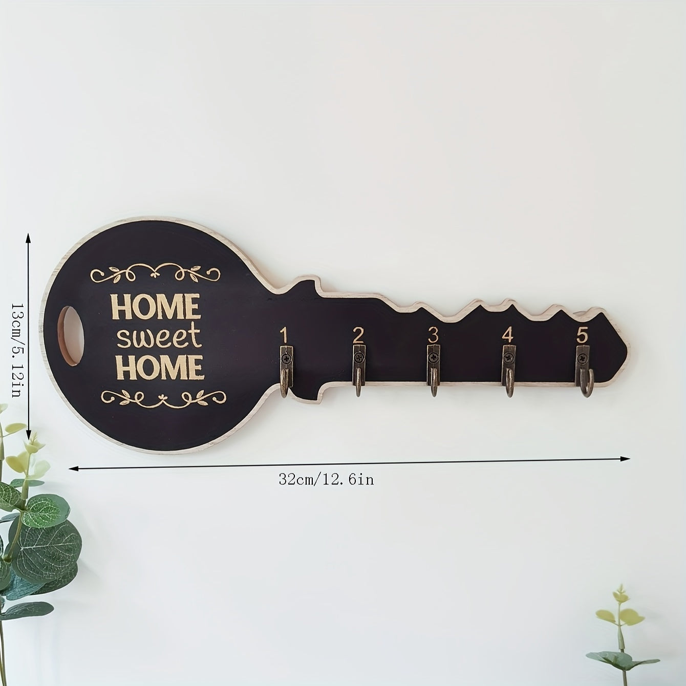 RusticHook - Retro Wand Decoration Floating Shelves with Key Hooks