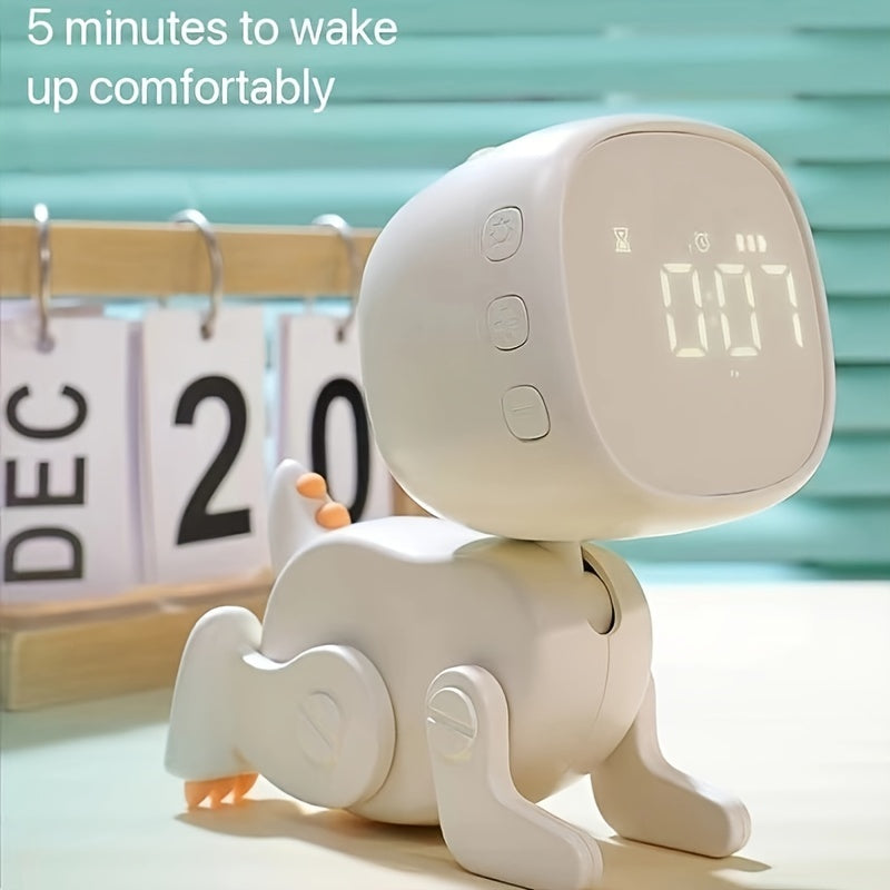 TimeDino - Smart Cartoon Alarm Clock with USB Charging Port