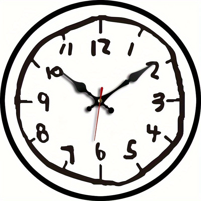 Minimalist Wooden Wall Clock – Silent, No Ticking Sound, Perfect for Home Decor