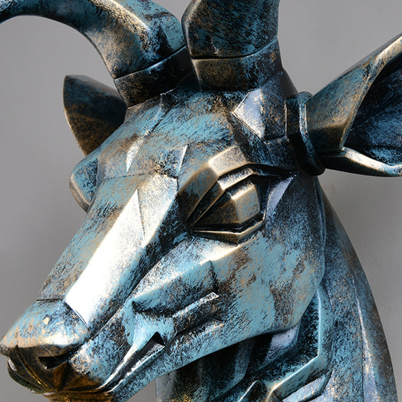 Candeeiro de parede Elk - Bronze com sombra em gaiola de diamante