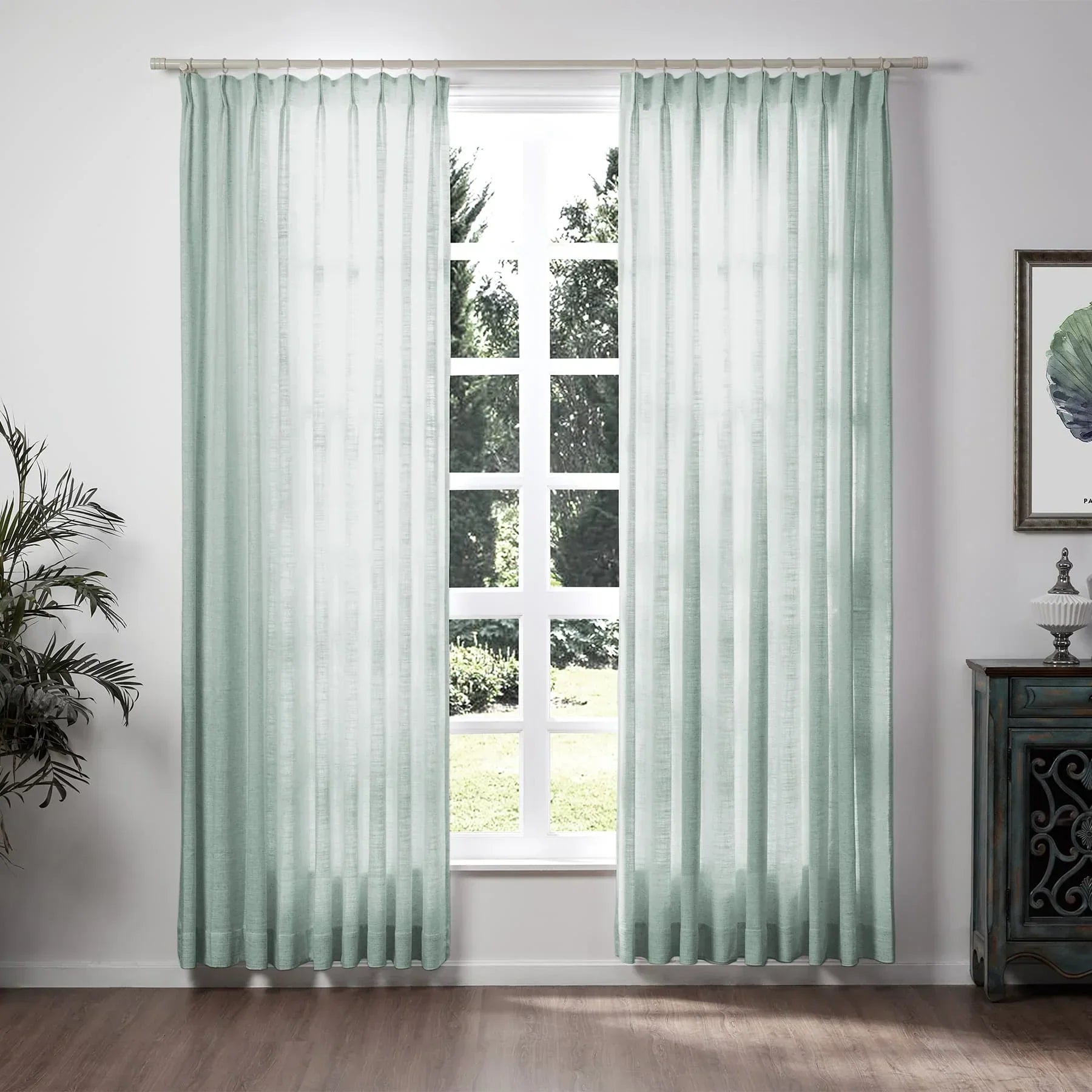 Tende in lino per soggiorno Eleganti tende filtranti la luce