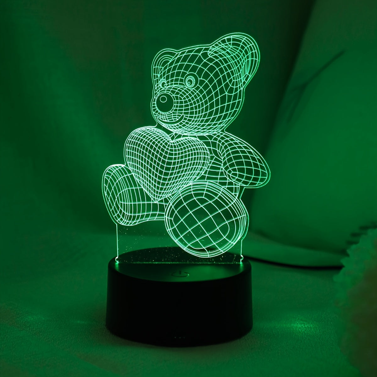 LumiBear - 3D Teddy Bear Illusion Night Light with Touch Control