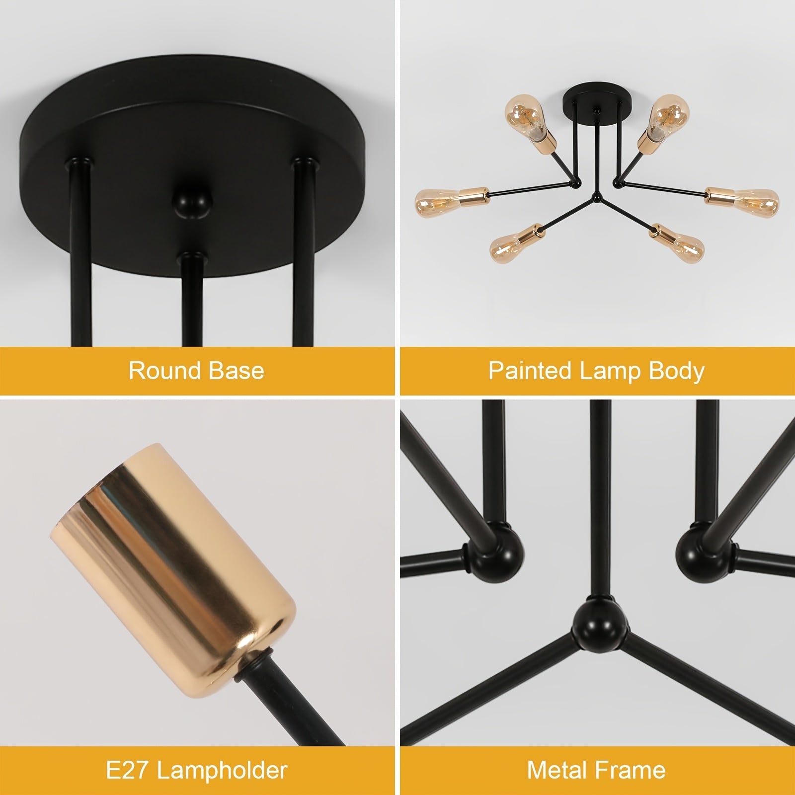 RetroLight - Industrial 6-head Ceiling Lamp
