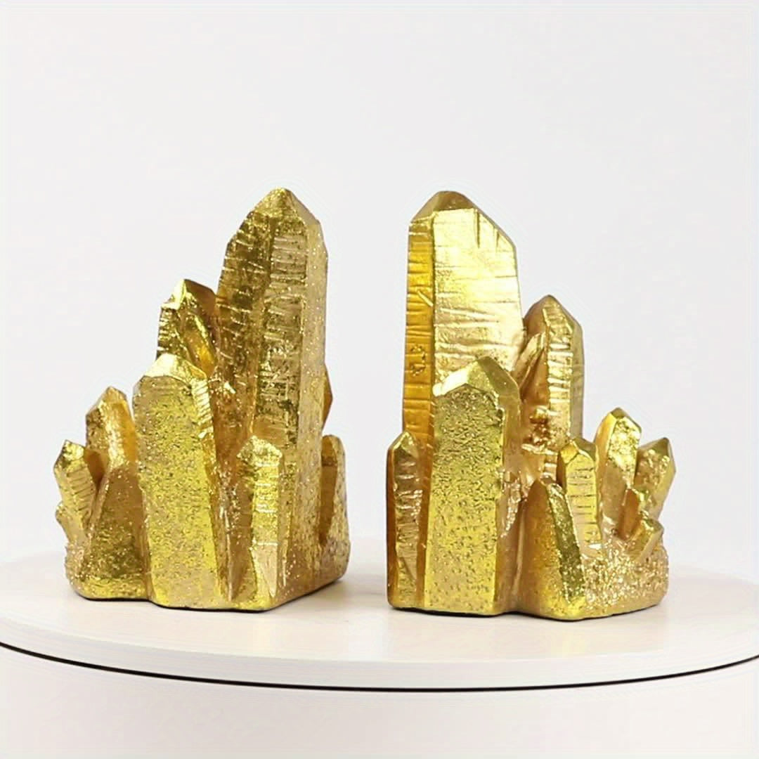 CrystalForm - Vintage Stijl Hars Boekensteunen Set van 2
