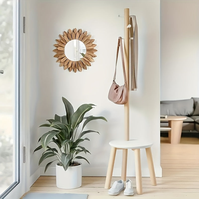 1 Pezzo Specchio Girasole Bohemien - Specchio da Parete in Legno, Specchio Decorativo