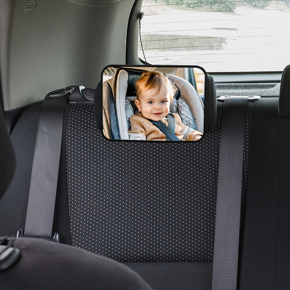Espelho Retrovisor de Automóvel Testado e Certificado à Prova de Quebras para Bebés Virados para Trás - Visão Ampla