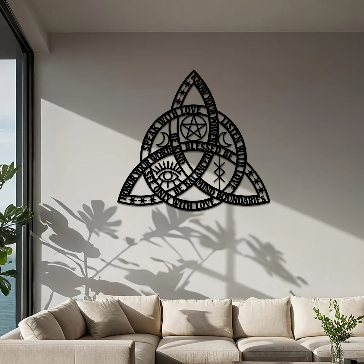 CelticKnot - Goede Heks Keltische Knoop Metalen Wandkunst