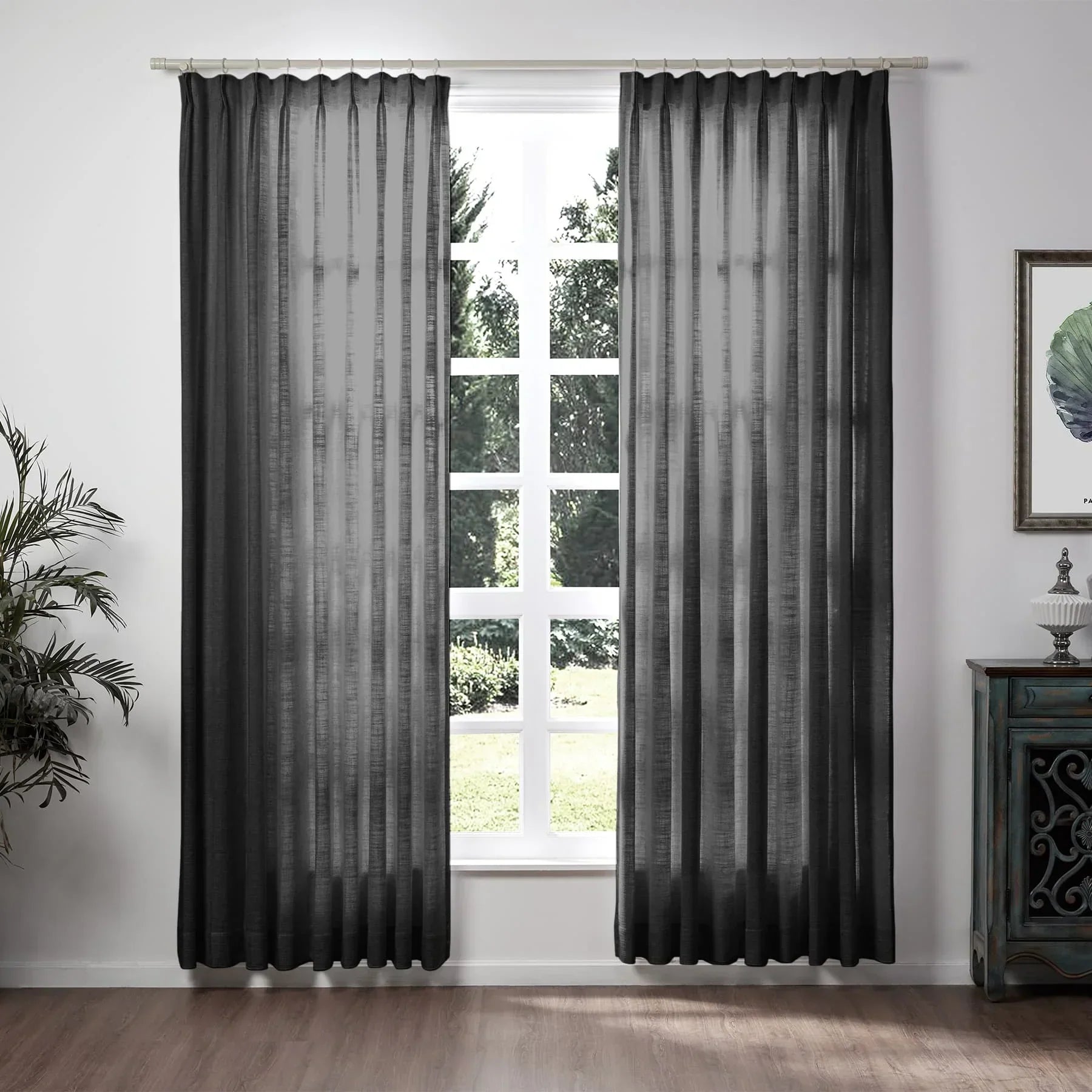 Tende in lino per soggiorno Eleganti tende filtranti la luce