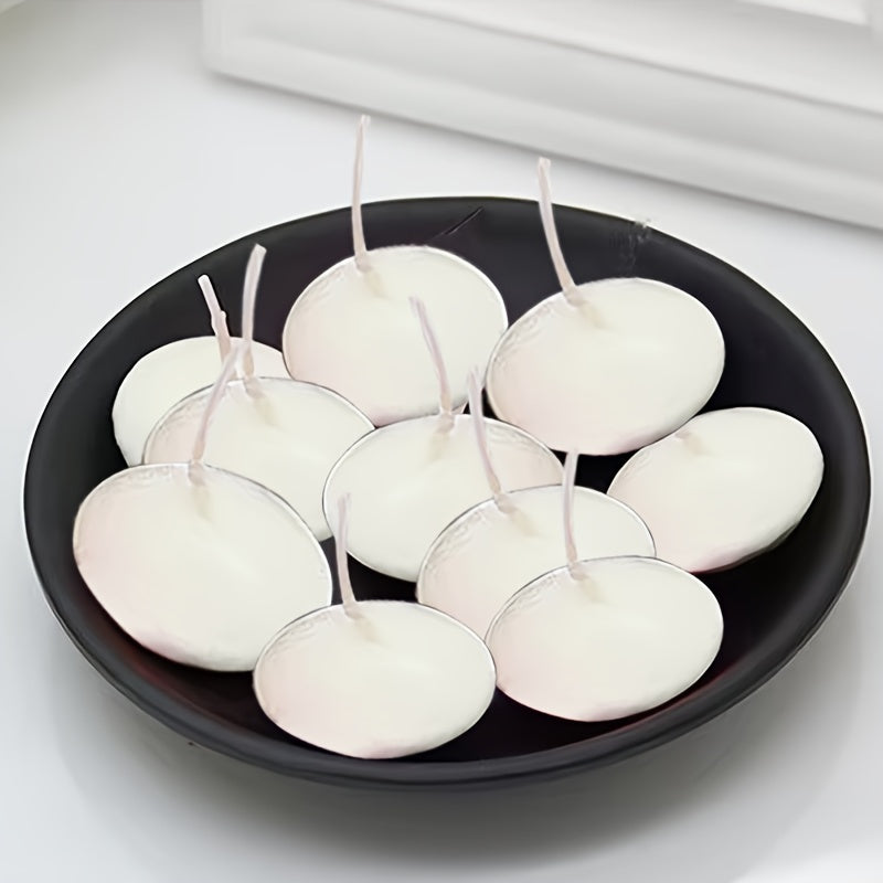40 Pieces Premium Floating Candles - Ideal for Weddings & Special Occasions | Smokeless, Natural Paraffin Wax
