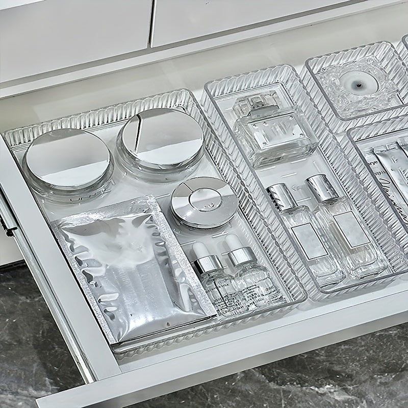 Organizer per cosmetici in acrilico con cassetti