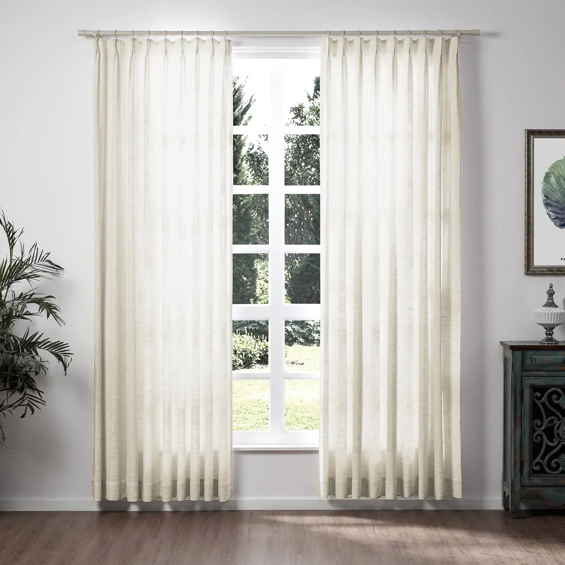 Tende in lino per soggiorno Eleganti tende filtranti la luce