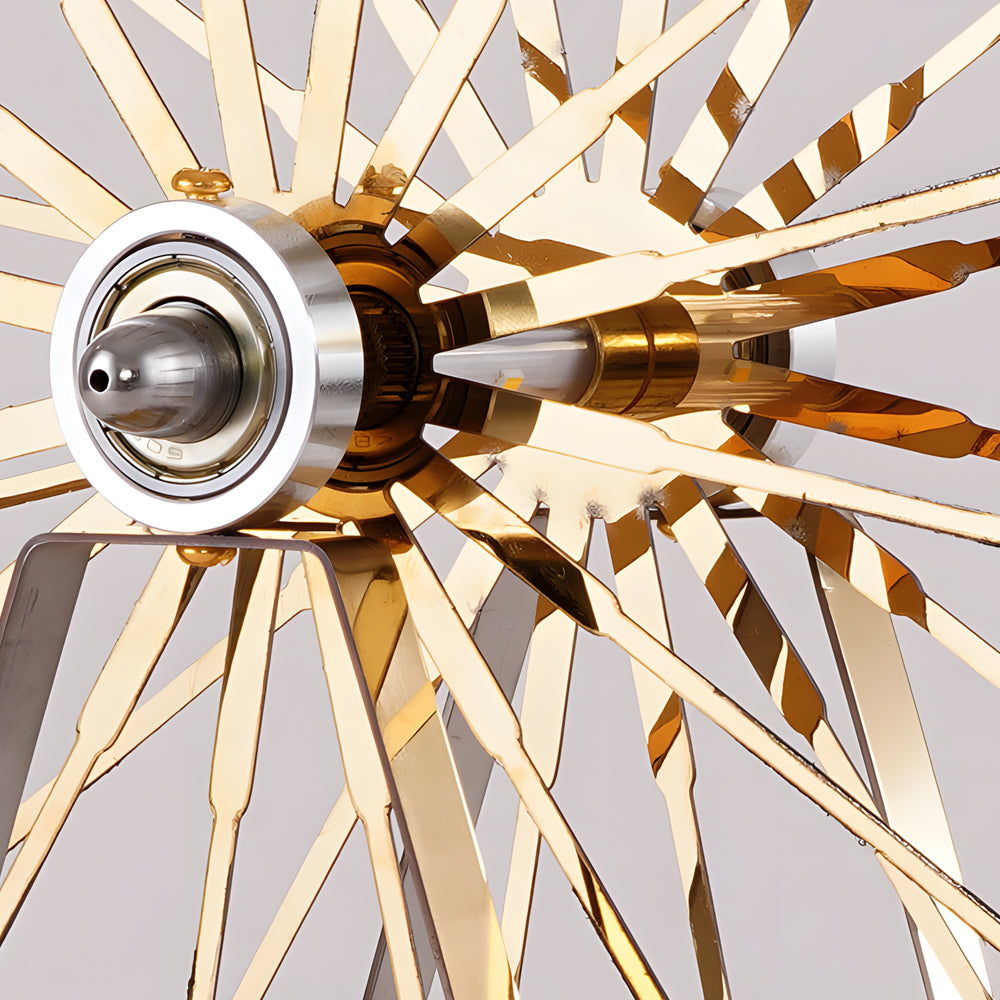 LumiCircus - Lampada da tavolo Gouden Rad con LED e touch
