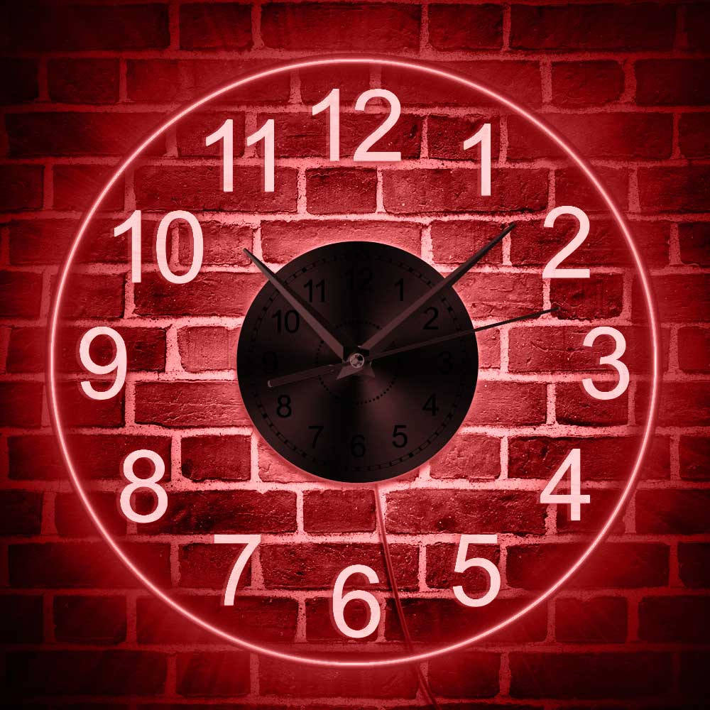 Orologio acrilico illuminato
