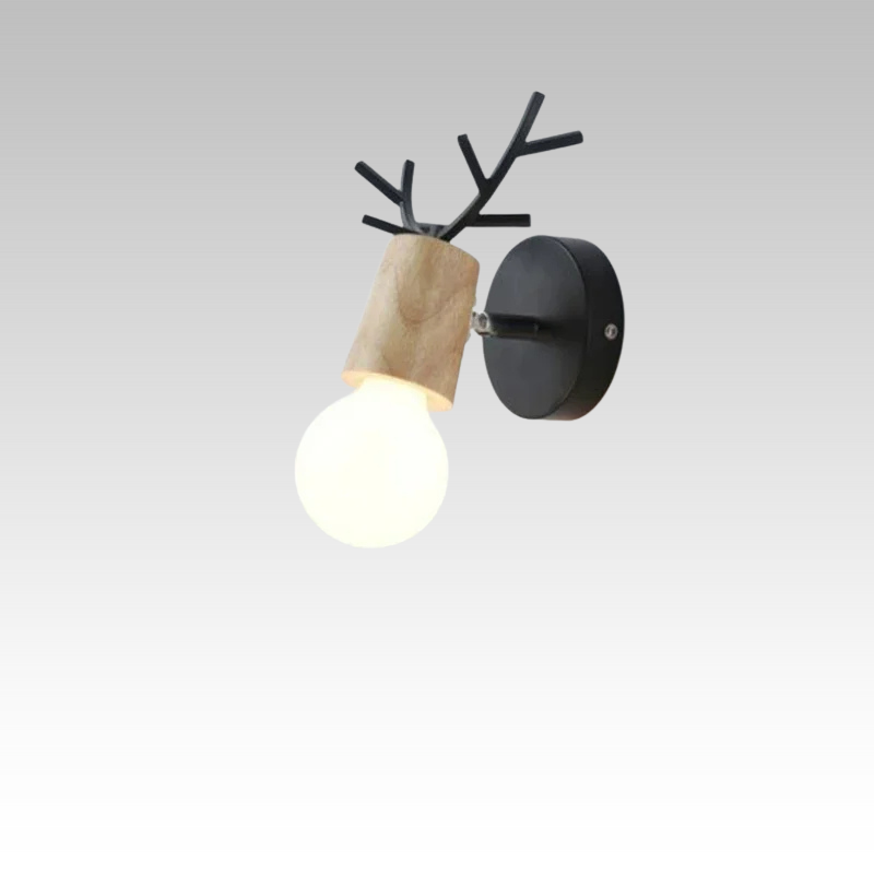 AntlerGlow - Modern Adjustable Children's Room Wall Lamp