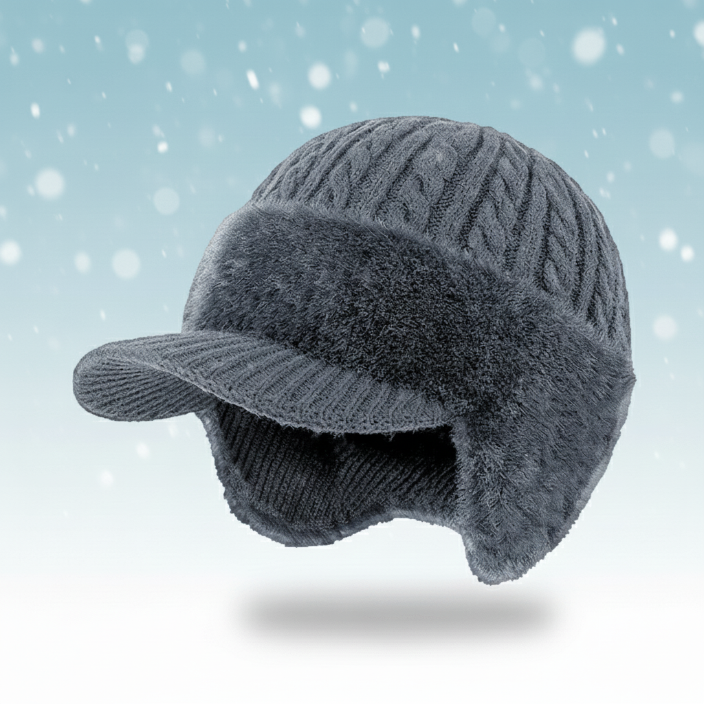 Winter Hat Trapper Cap Ear Protection Warm Fleece
