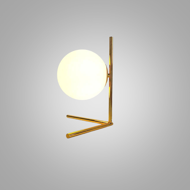 LumeSphere – Dimmable LED Table Lamp with Glass Globe for Living Room & Bedroom