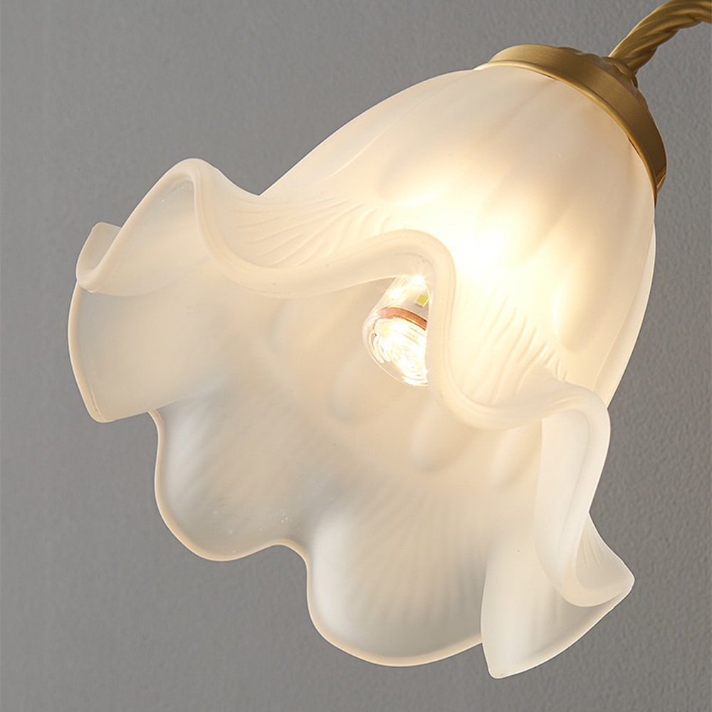 Lampade da parete in vetro retrò per soggiorno francese