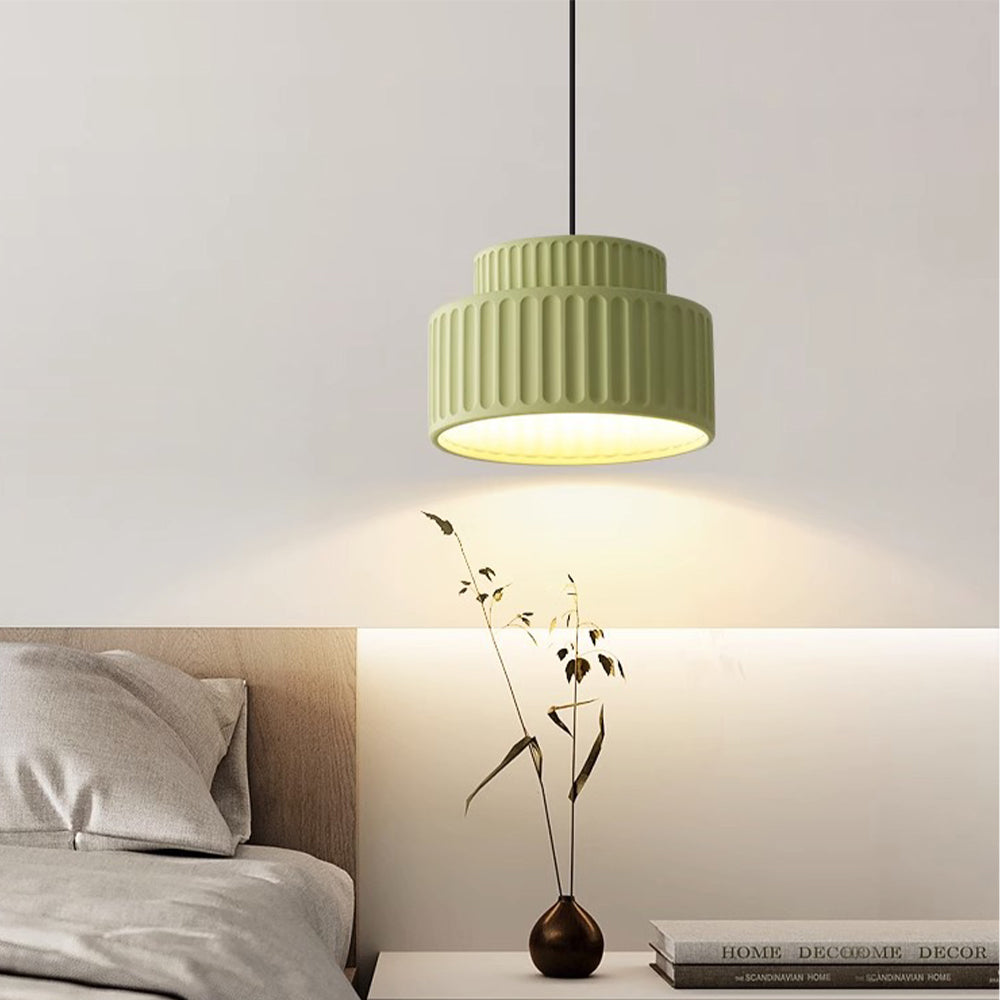 Bauhaus Lâmpada Suspensa Simples Moderna de Resina