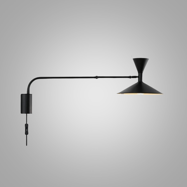 LumiFlex - Nordic Swing Wall Lamp – Adjustable LED Reading Lamp for Living and Work Spaces