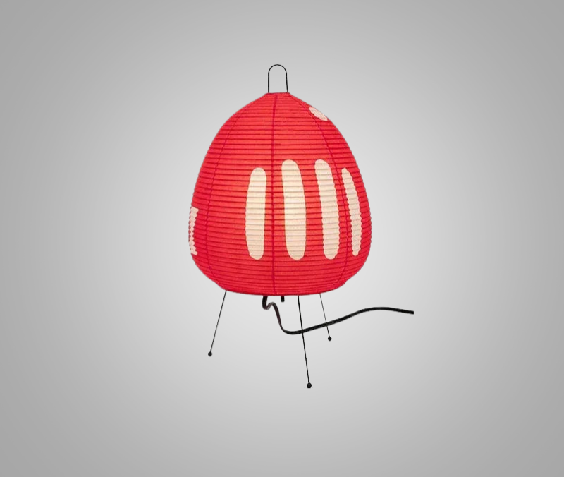 LumiZen – Japanese Paper Table Lamp in Retro Style, Traditional Lighting for Bedroom and Living Room