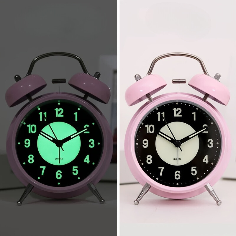 GlowClock - Silent Luminous Metal Alarm Clock