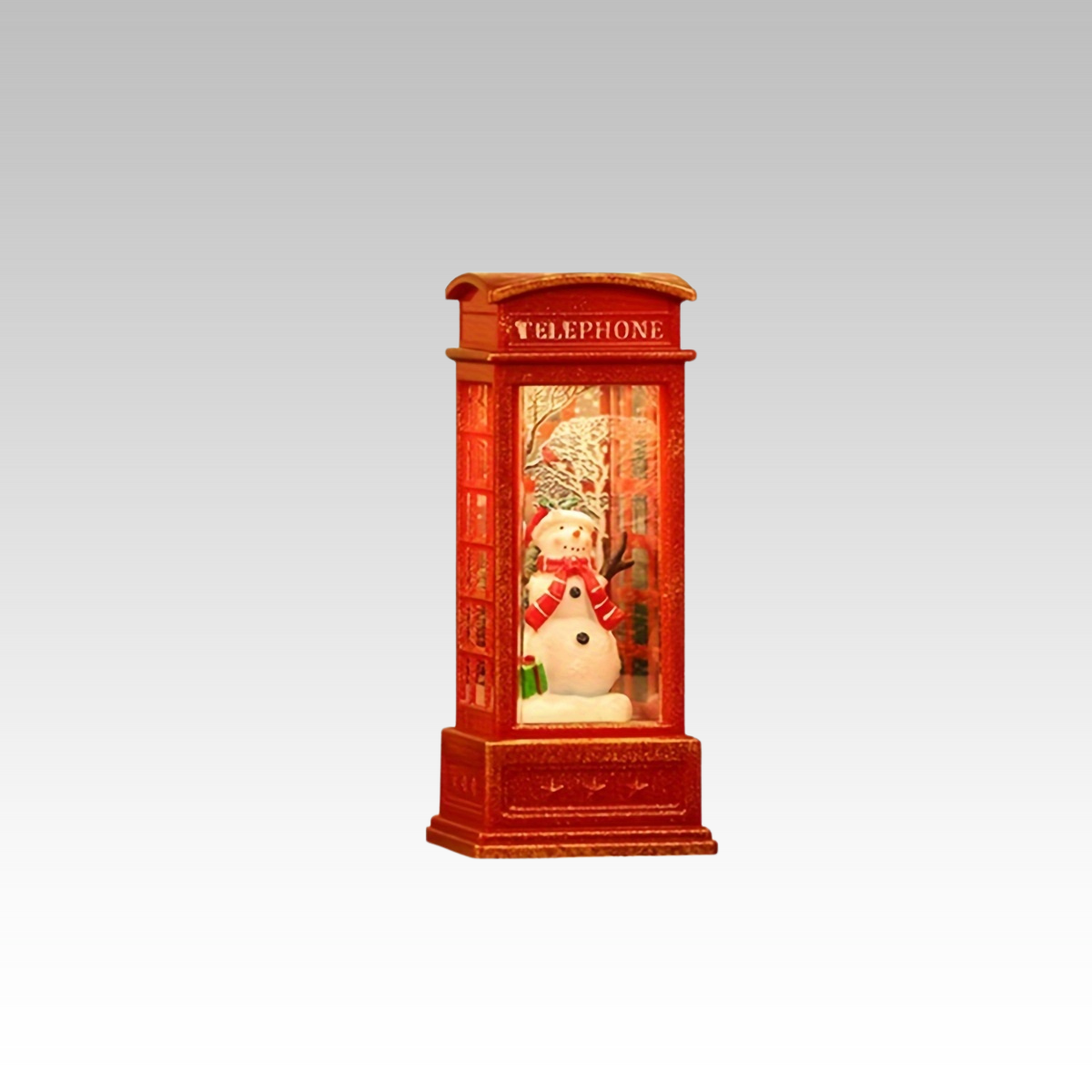 Christmas Phone - Decorative Christmas Phone Booth with Light