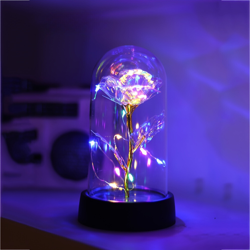 GoldenRose - Elegant Rose Flower Lamp for Gifts and Decoration