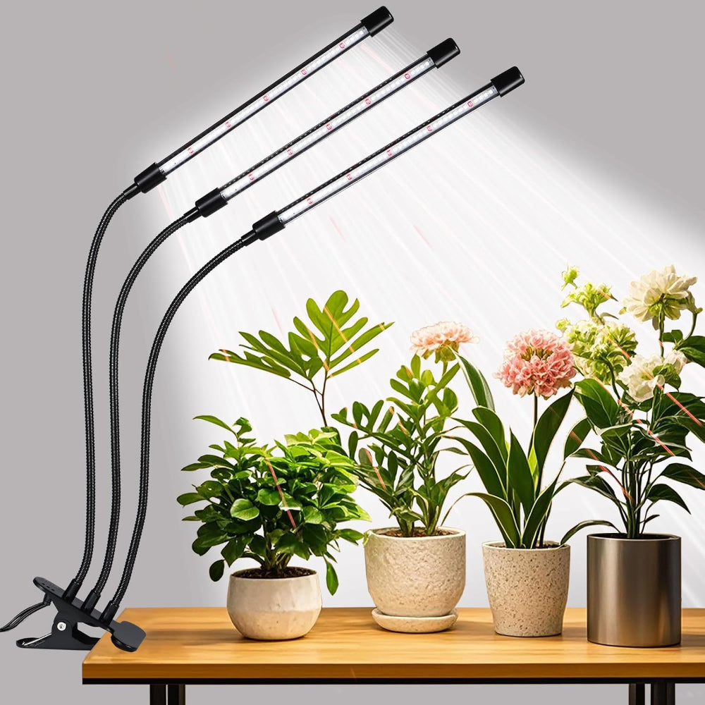 Plant Lamp LED Grow Light Full Spectrum Timer Dimmable Clip