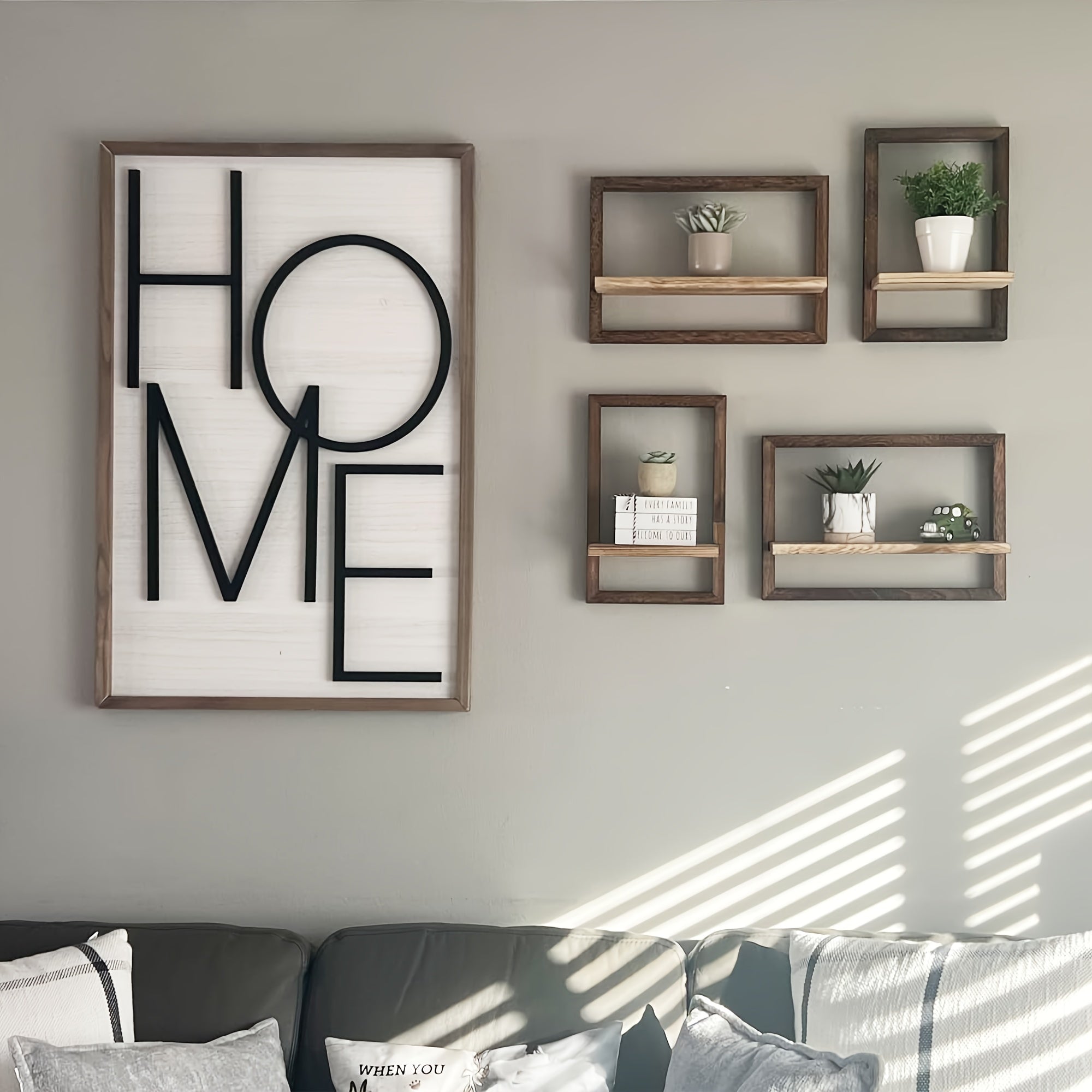 ModernShelf - Set of 2 Floating Shelves for Living Room