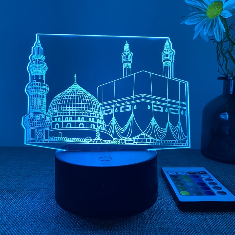 DecoLight - 3D Night Lamp with Remote Control and 16 Colors