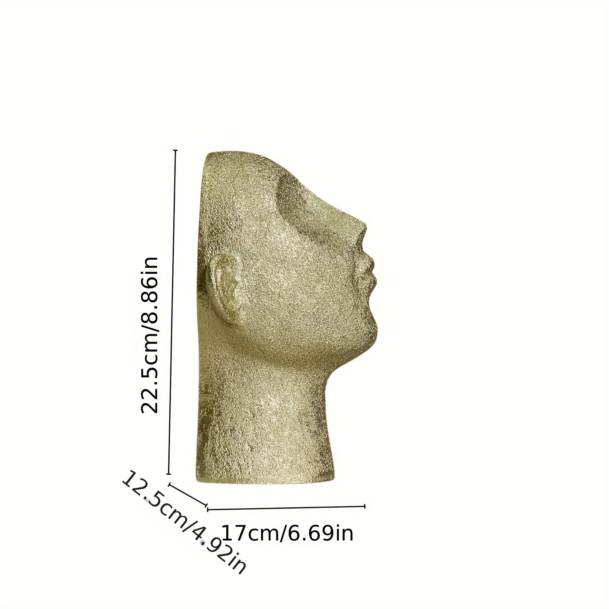 FantasyHead - Harsen Hoofd Boekensteun - Decoratieve Boekenstopper voor Diverse Kamers