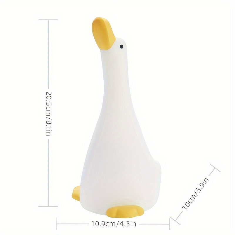 DreamDuck - Silicone Night Light with USB Rechargeable Touch Sensor and 3 Brightness Levels