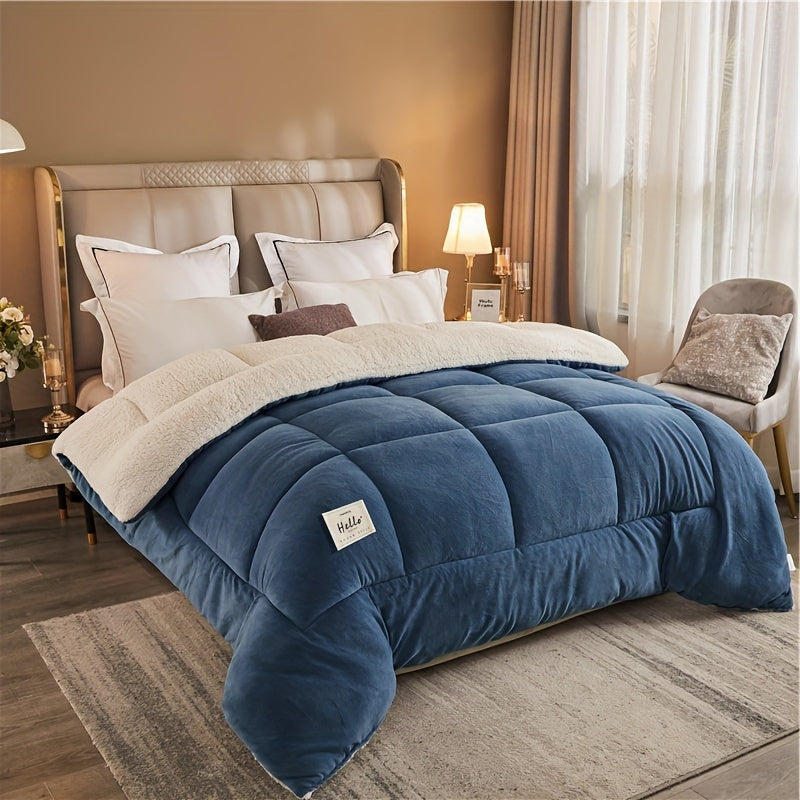 Edredón cálido de tres capas - Colcha gruesa para otoño e invierno, ideal para dormitorio o habitación de estudiante