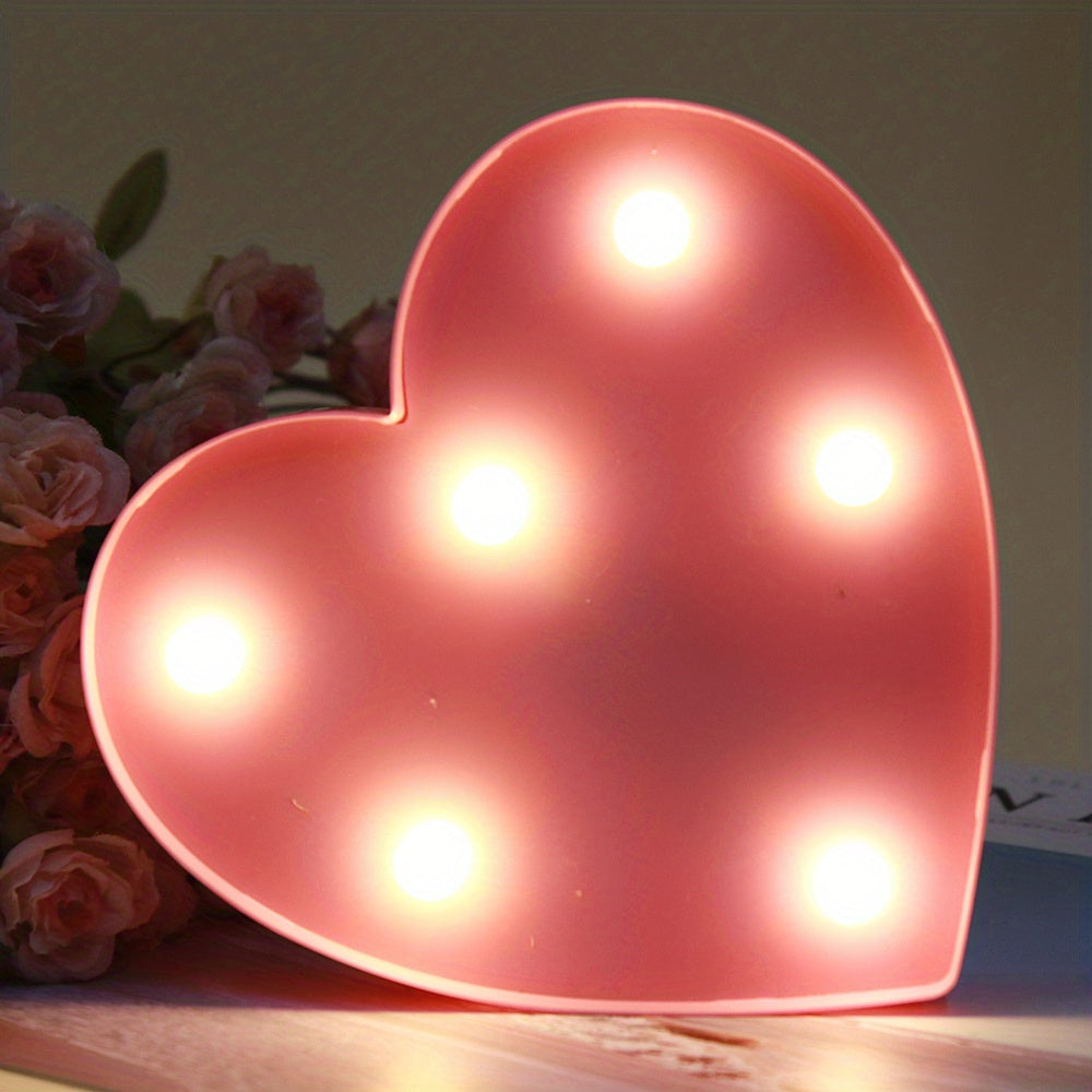 AlphaGlow - LED Decorative Letter Lamp with Battery Power Supply