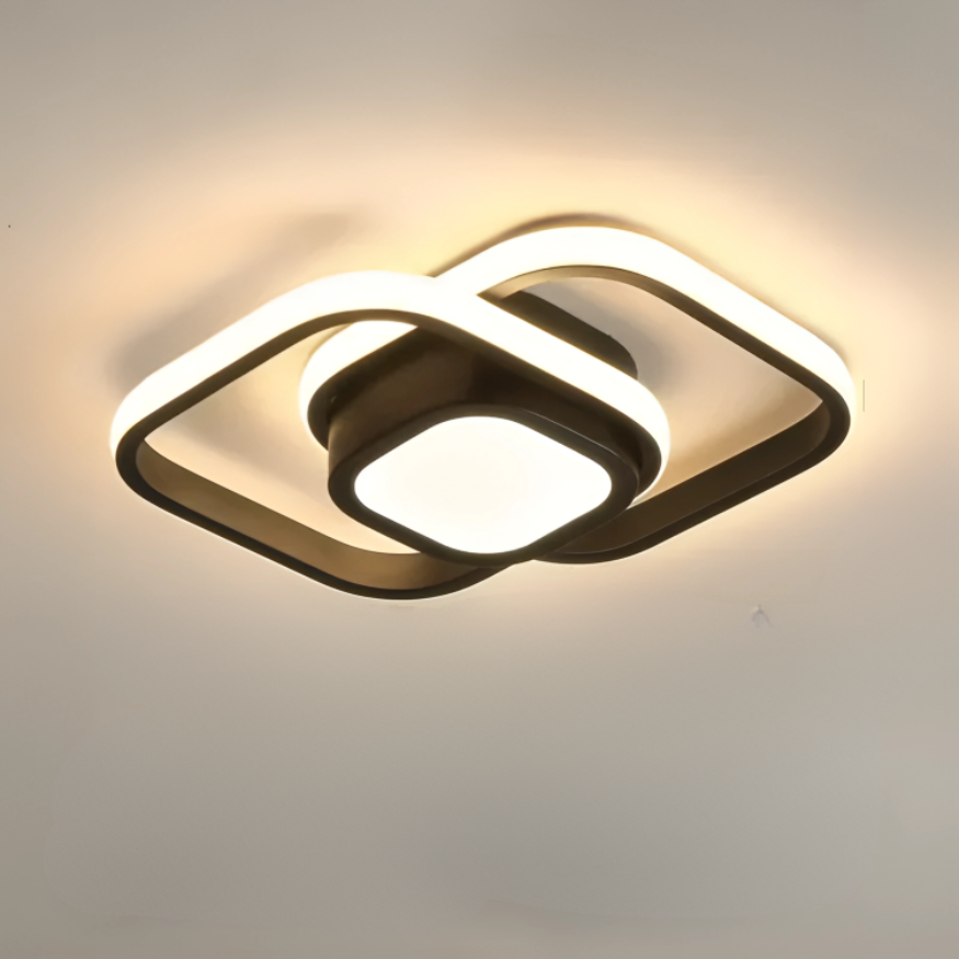 Lampada da soffitto LED moderna - 2 anelli design creativo