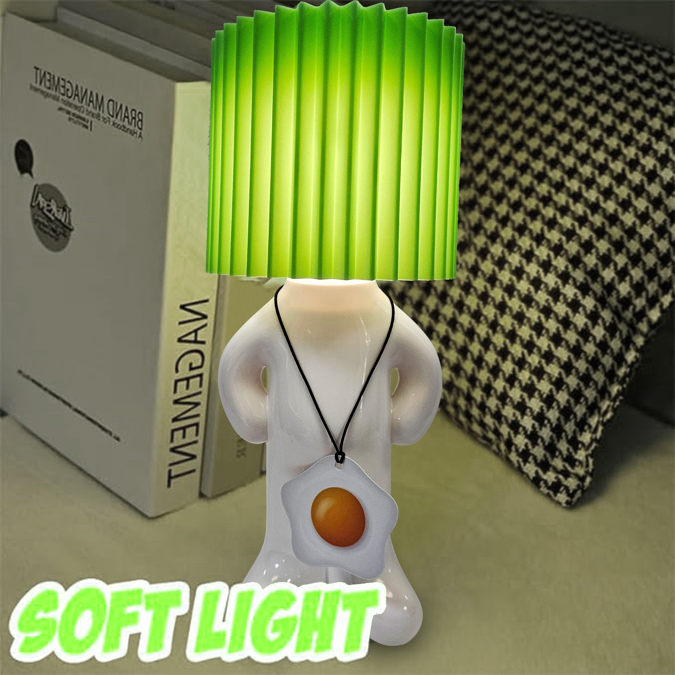 GlowCraft - Candeeiro de Mesa Regulável em Acrílico com Iluminação LED e Controlo por Botão Pressão