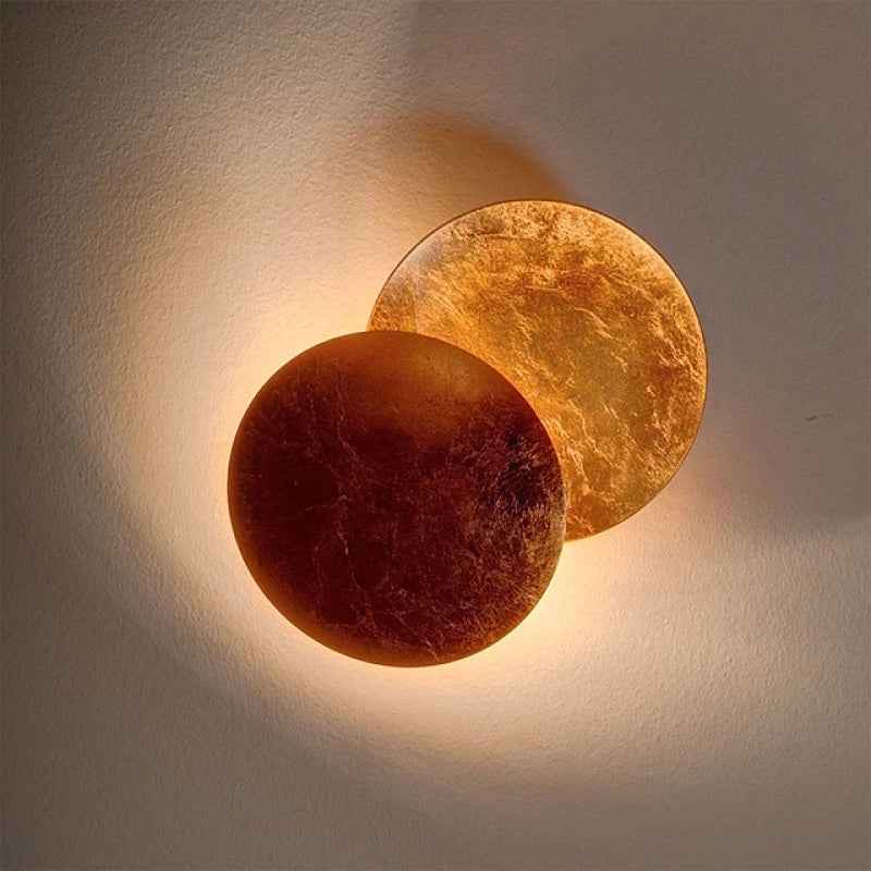 Lampada da parete LED Elif - Oro/Rosso Bronzo Metallo