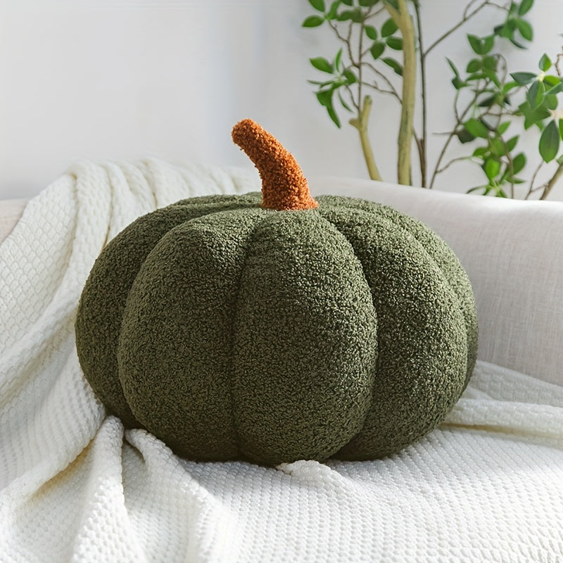 Almofada Abóbora Aconchegante - Decoração Suave e Colorida para o Halloween e Festas