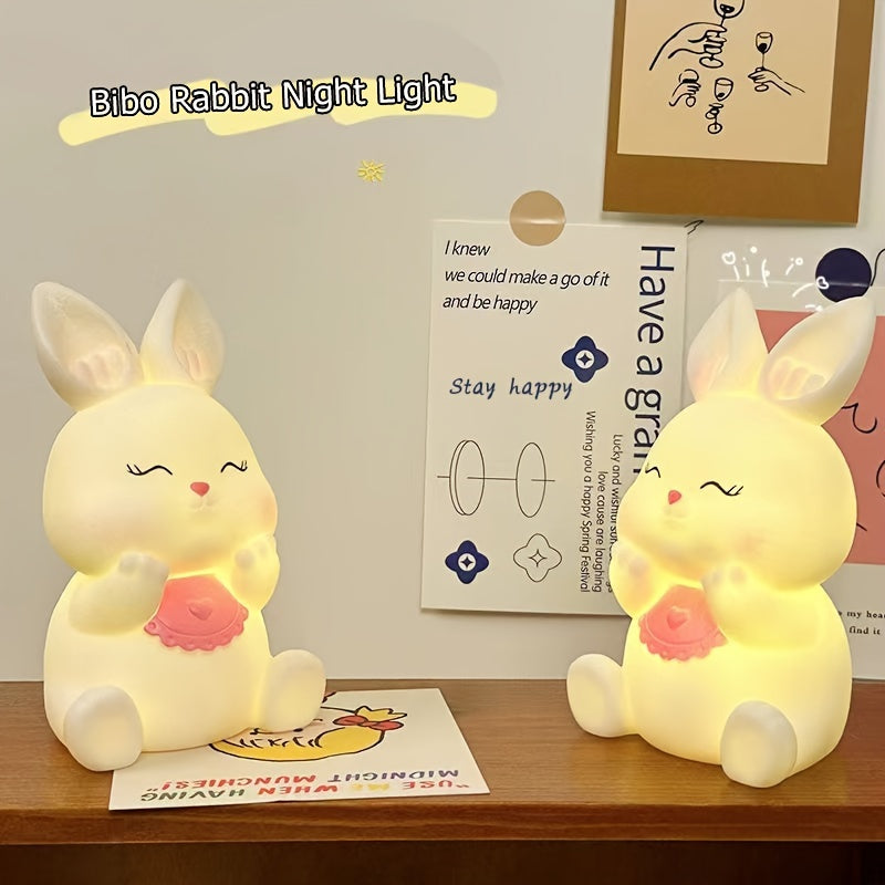 CuteRabbit - Candeeiro de Mesa LED Fofo para Decoração de Quarto