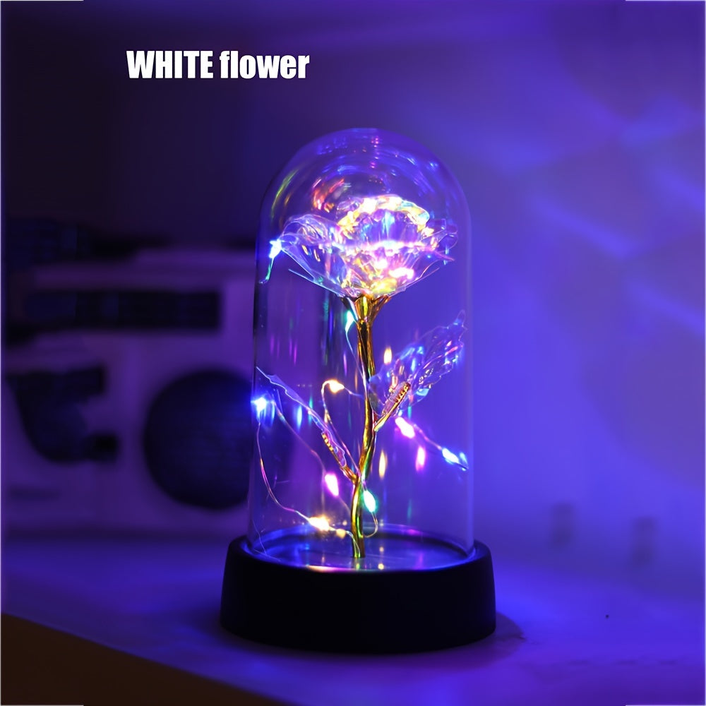 GoldenRose - Elegant Rose Flower Lamp for Gifts and Decoration