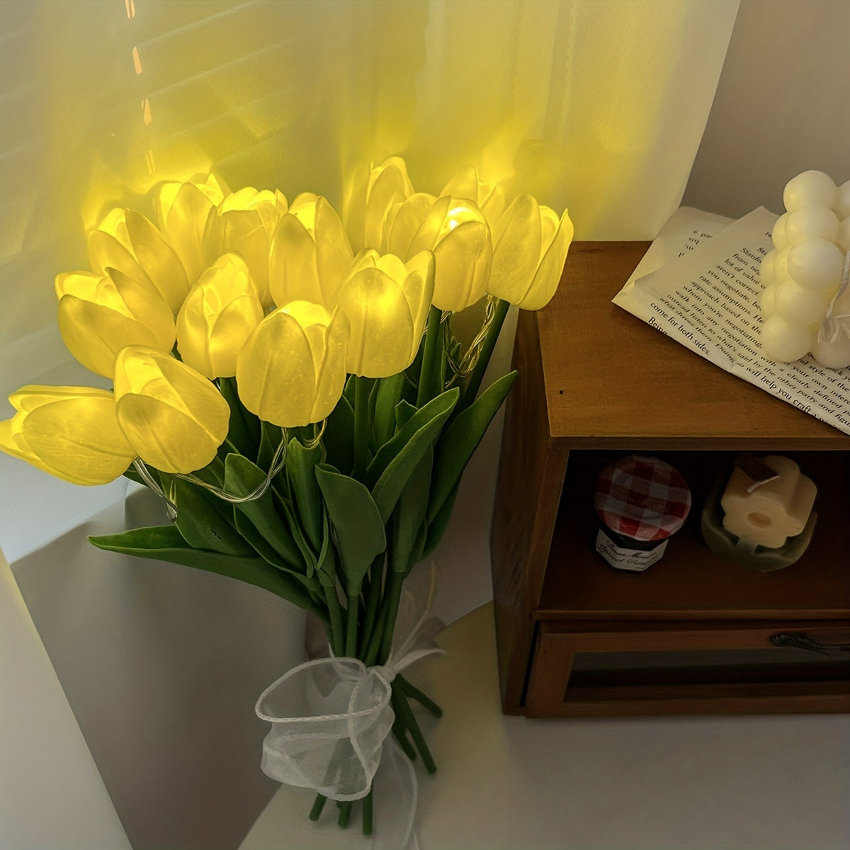 Tulip Lamp - LED Bouquet Night Light for Room Decoration