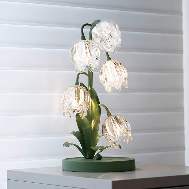 BellBloom - Elegante Candeeiro de Mesa com LED Bellflower