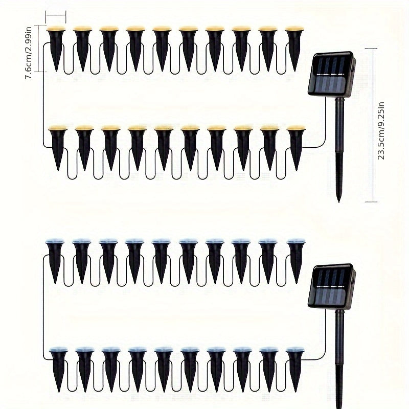 SolarPath - Iluminação Exterior LED Solar para Jardim e Caminho