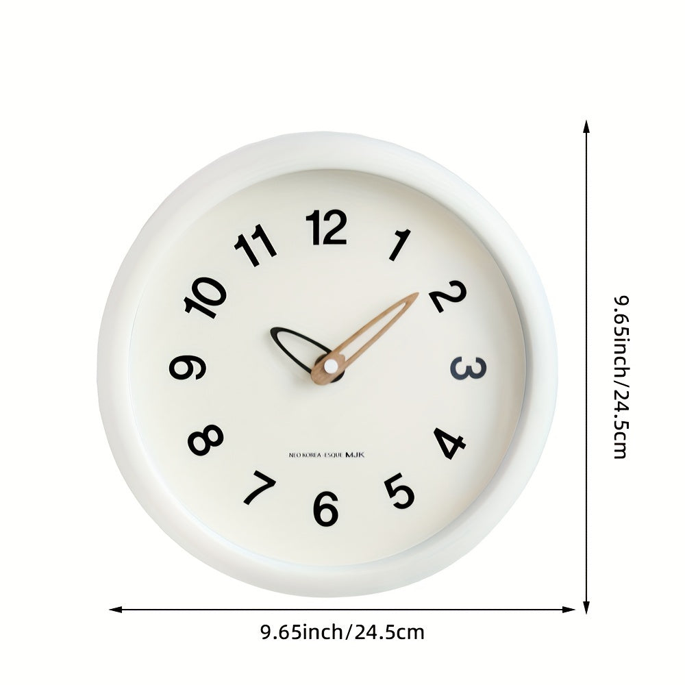 SilenceTime - Silent 10-Inch Wall Clock for Bedroom and Living Room