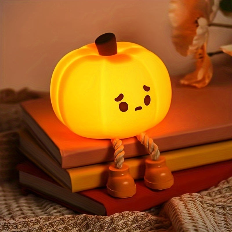 PumpkinGlow - USB Rechargeable LED Pumpkin Night Light