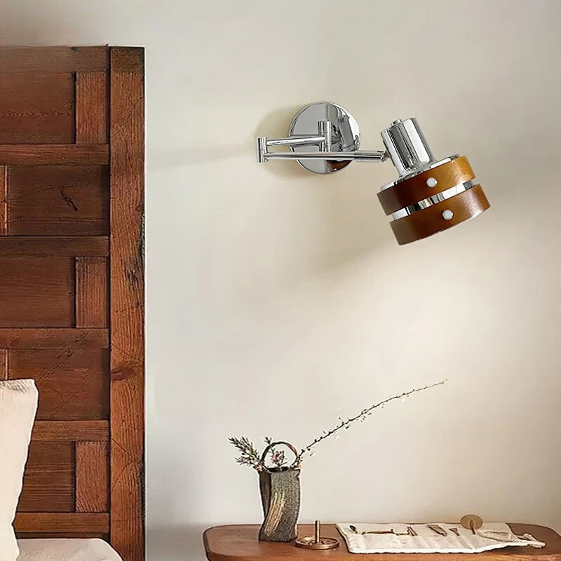 Telescopic Lamp - Telescopic Arm Bed Lamp Reading Lamp Vintage Punk Style