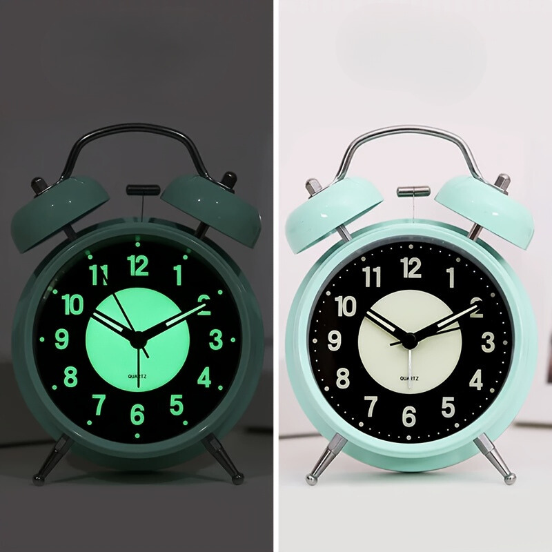 GlowClock - Silent Luminous Metal Alarm Clock